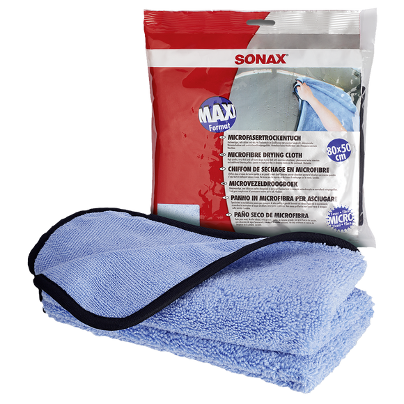 SONAX Micrifibre Drying Cloth - Thick Blue / SONAX Serviette de Séchage en Microfibre Ultra Absorbant
