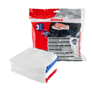SONAX Microfiber Cloths Ultrafine 3-pack